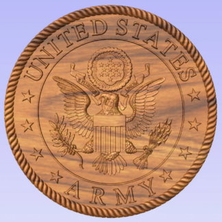 Wooden US Army Plaque