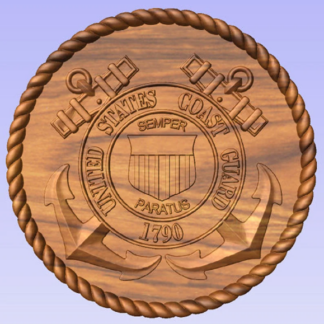 Wooden US Coast Guard Plaque