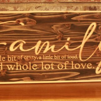 Wooden Family Sign